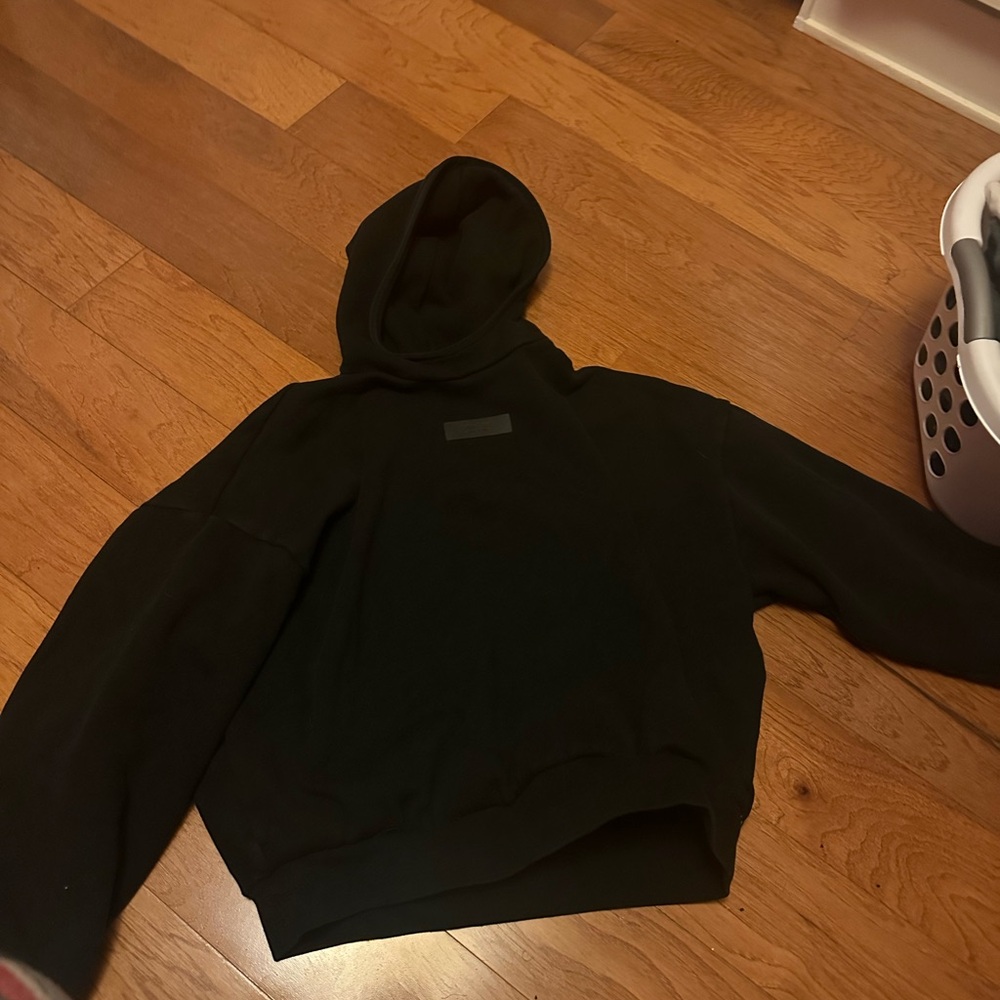 Black Essentials Hooded Sweatshirt